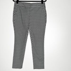 LOFT Marisa Skinny Pants Geometric Print Women's Size 6 Petite